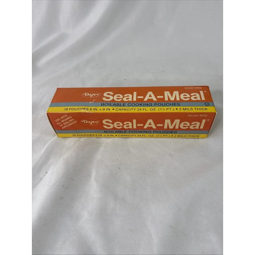 Vtg Dazey Seal-A-Meal Boilable Cooking Pouches 18 Count 8